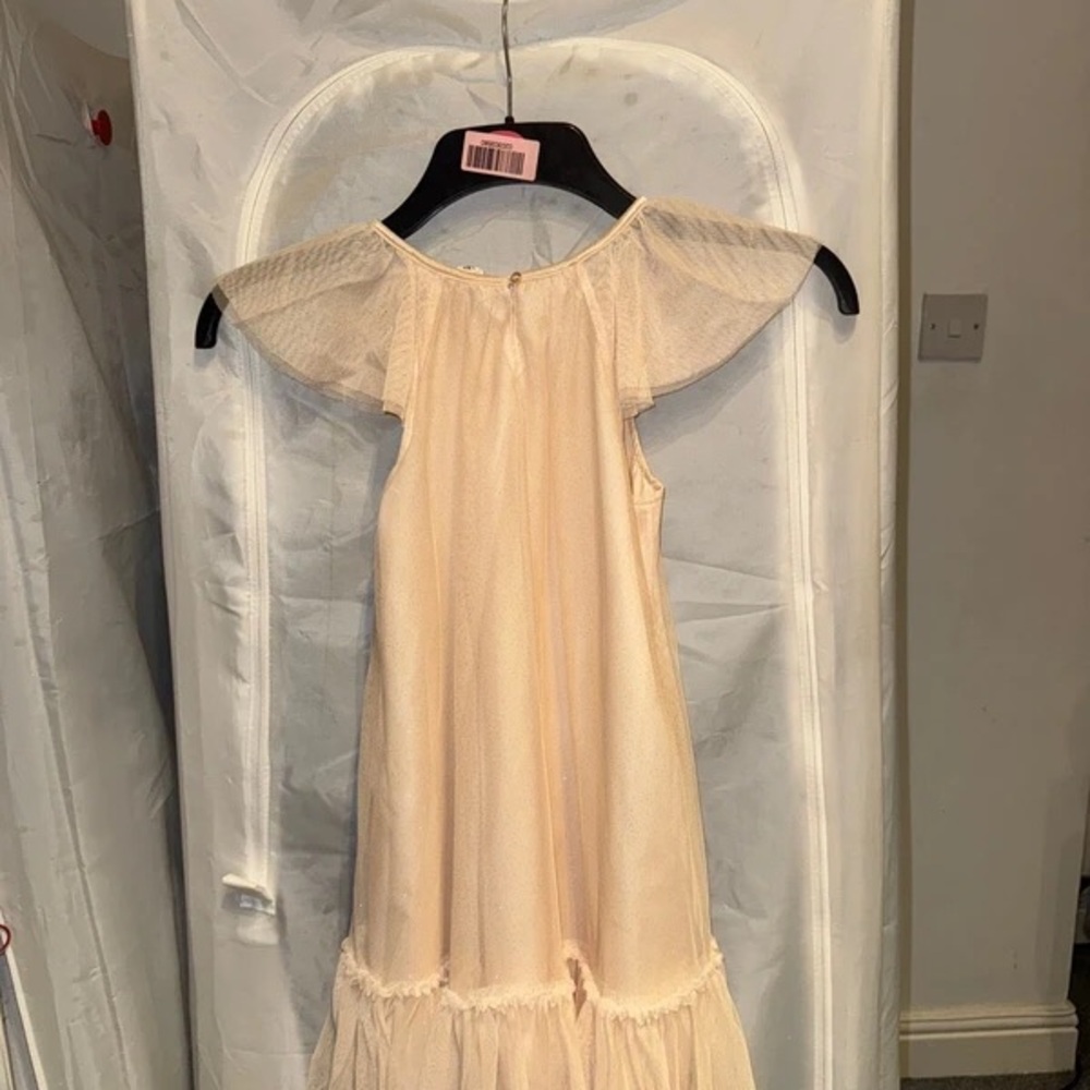 Elegant Cream Kids Formal Dress